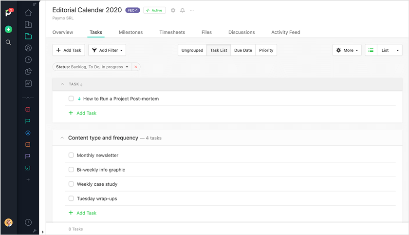 content type frequency