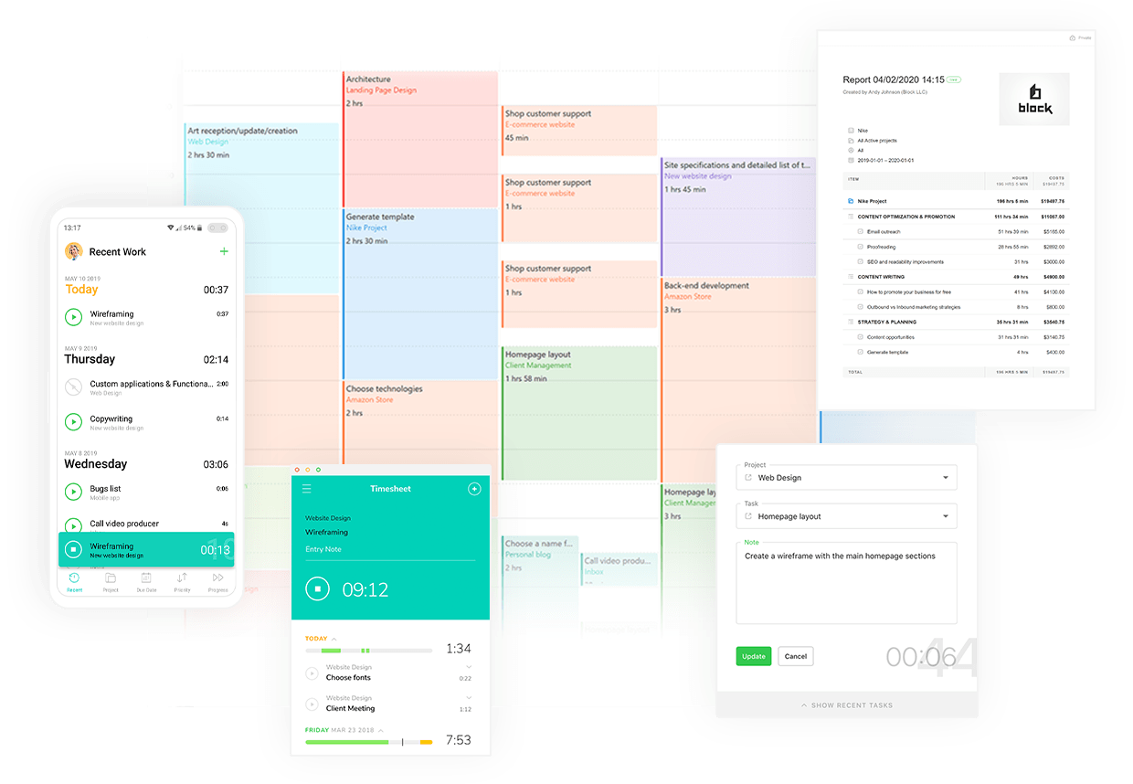 time tracking in Paymo